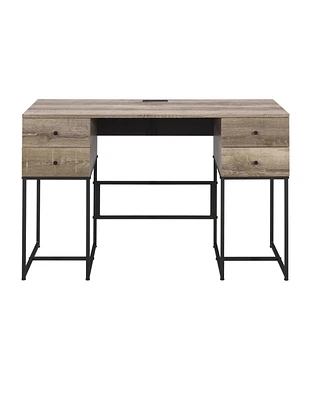 Modern Writing Desk with Four Drawers – Organized Workspace Solution