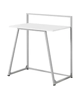 Compact Computer Desk with Storage Shelf for Home Office