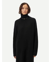 Gobi Cashmere Women's Turtleneck Dress