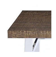 Square Manufactured Wood Bar Table with Sturdy Design