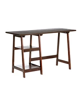 Multi-Function Computer Desk with Adjustable Shelves and Cable Management