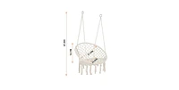 Hammock Swing Chair, 300 Lbs Capacity, Portable 31.5'' for Indoor/Outdoor Use