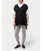 V-neck Cashmere Maternity Top