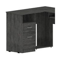 L-Shape Corner Desk with Dual Drawers – Stylish and Functional Computer Desk