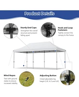 10 x 20 Feet Adjustable Folding Heavy Duty Sun Shelter with Carrying Bag