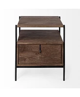 Minimalist Solid Wood Square Accent Table – Ideal for Small Spaces