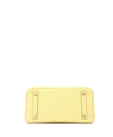 Pre-Owned Hermes Birkin 25 Handbag Yellow Togo with Gold Hardware