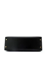 Pre-Owned Hermes Kelly 32 Handbag Black Box Calf with Gold Hardware