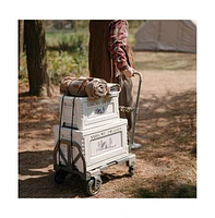 Naturehike Folding Cart, Portable Outdoor Trolley, Large Capacity Camping Cart, 264 lbs Load, Adjustable Handle
