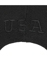Generic Men's Usa American Flag Patch 6-Panel Green Camo Pre-Curved Snapback Hat