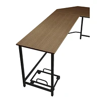 Contemporary L-Shape Computer Desk – Ideal for Dual Monitor Setup