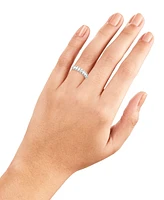 Giani Bernini Oval Cubic Zirconia Band Ring Sterling Silver, Exclusively at Macy's