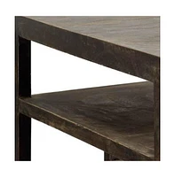 Handcrafted Solid Wood Square End Table