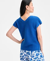 Style & Co Women's Cotton Rib-Knit Dolman-Sleeve Sweater, Exclusively at Macy's