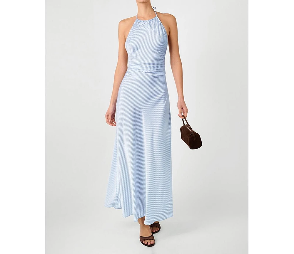 WeWoreWhat Women's Halter Tie Neck Maxi Dress