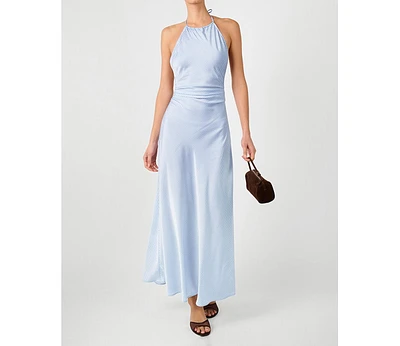 WeWoreWhat Women's Halter Tie Neck Maxi Dress