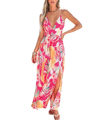 Cupshe Women's Serene Garden Floral Maxi Beach Dress