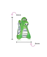 Bling Jewelry Friendly Green Dinosaur Charm Bead Sterling Silver for European Bracelet
