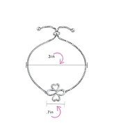 Bling Jewelry Ayllu Heart Infinity Clover Love Luck Unity Bolo Bracelet Sterling