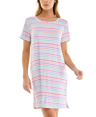 Roudelain Women's Printed Short-Sleeve Sleepshirt