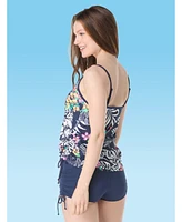 Beach House Bridget Shirred Side Underwire Tankini Top