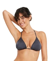 Lscn by Lascana Women's Shimmer Triangle Bikini Swimsuit Top