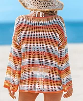 Cupshe Women's Malibu Sunset Ombre Cover-Up Top