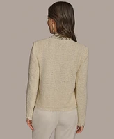 Donna Karan New York Women's Tweed Open-Front Jacket