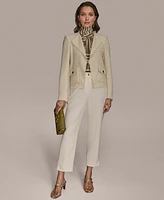 Donna Karan New York Women's Tweed Open-Front Jacket