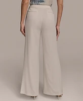 Donna Karan New York Women's Pleat-Front Wide-Leg Pants