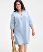 Style & Co Plus Denim Dress, Exclusively at Macy's