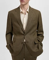 Mango Men's Linen Slim-Fit Amalfi Suit Blazer