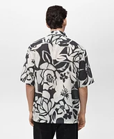 Mango Men's Floral Print Shirt