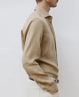 Mango Men's Linen Slim-Fit Shirt