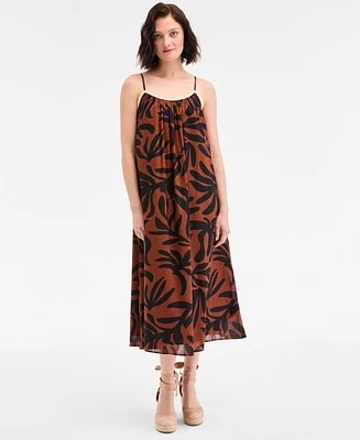 On 34th Women's Crochet Detail Midi Slip Dress, Exclusively at Macy's