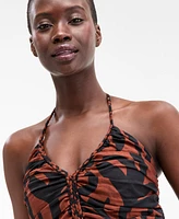 On 34th Women's Braided-Trim Halter Maxi Dress, Exclusively at Macy's