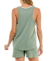 Roudelain Women's Gauze Tank Top & Short Pajama Set