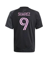 Adidas Big Boys and Girls Luis Suarez Black Inter Miami Cf 2025 The Fortitude Kit Replica Player Jersey
