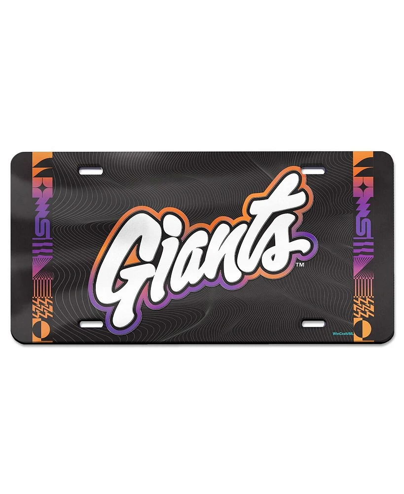 Wincraft San Francisco Giants 2025 City Connect Laser Cut Metallic acrylic License Plate