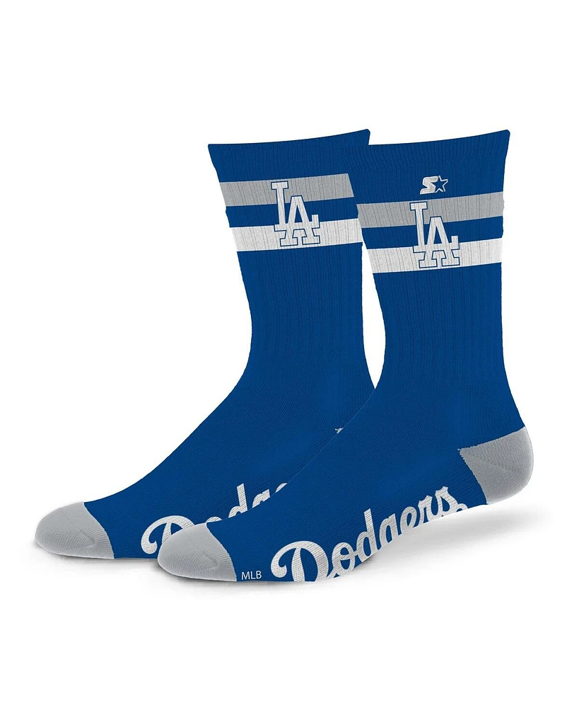 Starter Men's and Women's Los Angeles Dodgers Team Color Two-Stripe Crew Socks