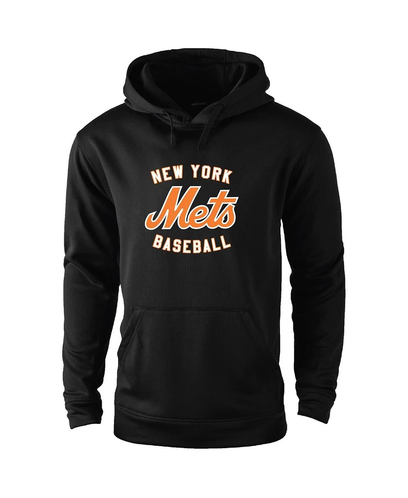 Dunbrooke Men's Black New York Mets Pullover Hoodie
