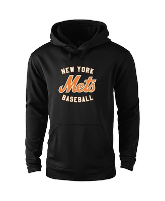 Dunbrooke Men's Black New York Mets Pullover Hoodie