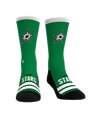 Rock 'Em Socks Men's and Women's Dallas Stars Gametime Stripe Crew Socks