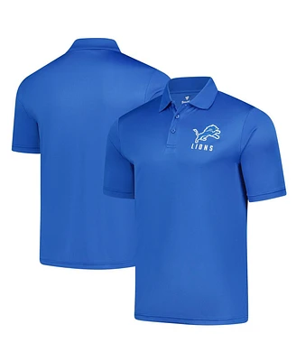 Fanatics Men's Blue Detroit Lions Polo Shirt