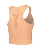 Pro Standard Women's Orange New York Yankees Neutral Fitted Racerback Tank Top
