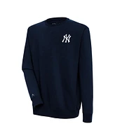 Antigua Men's Navy New York Yankees Victory Pullover Sweatshirt