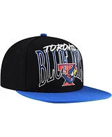 Mitchell & Ness Men's Black Toronto Blue Jays Rise Up Snapback Hat