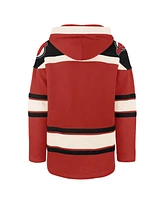 '47 Brand Men's Red New Jersey Devils Big & Tall Superior Lacer Fleece Pullover Hoodie