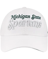 '47 Brand Women's White Michigan State Spartans Pensacola Clean Up Adjustable Hat