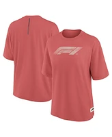 Formula 1 Women's Red Oversized Elements Raw Edge Future Ground T-Shirt